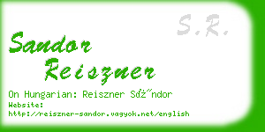 sandor reiszner business card